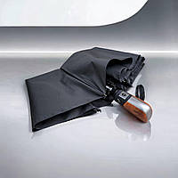 Черный мужской зонт с автоматическим механизмом от Frei Regen, складной и с защитой от ветра