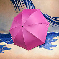 Маленький, компактный розовый женский зонт с удобным механическим складывающимся механизмом от J.P.S