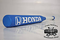 Бейсбольная деревянная бита с надписью Honda длина 75 см. Синій