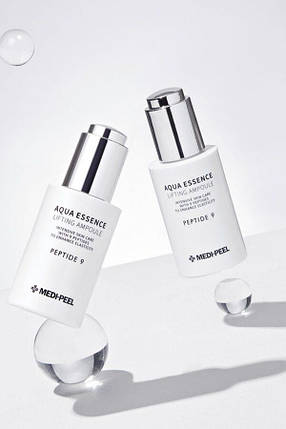 Ліфтинг-сироватка для обличчя з пептидним комплексом Medi-Peel Peptide 9 Aqua Essence Lifting Ampoule, 50 мл, фото 3