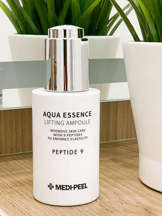 Ліфтинг-сироватка для обличчя з пептидним комплексом Medi-Peel Peptide 9 Aqua Essence Lifting Ampoule, 50 мл, фото 1