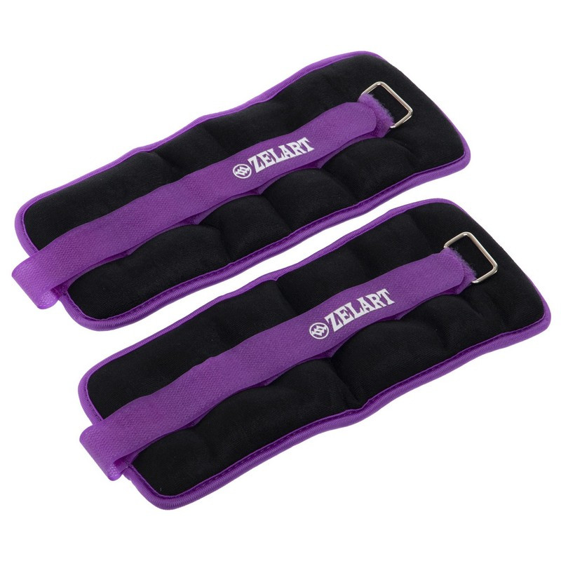 Обтяжувачі-манжети для рук та ніг з металевими кульками Zelart FI-2502-2 2x1кг, фото 1