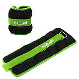 Обтяжувачі-манжети для рук та ніг з металевими кульками Zelart FI-2502-2 2x1кг, фото 10