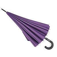 Жіноча фіолетова парасолька тростина Анти-шторм з 24 спицями з Великим куполом та механічною системою відкриття