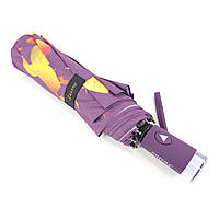 Зонт женский полуавтомат складной Susino с 9 спицами, Антишторм, Фиолетовый