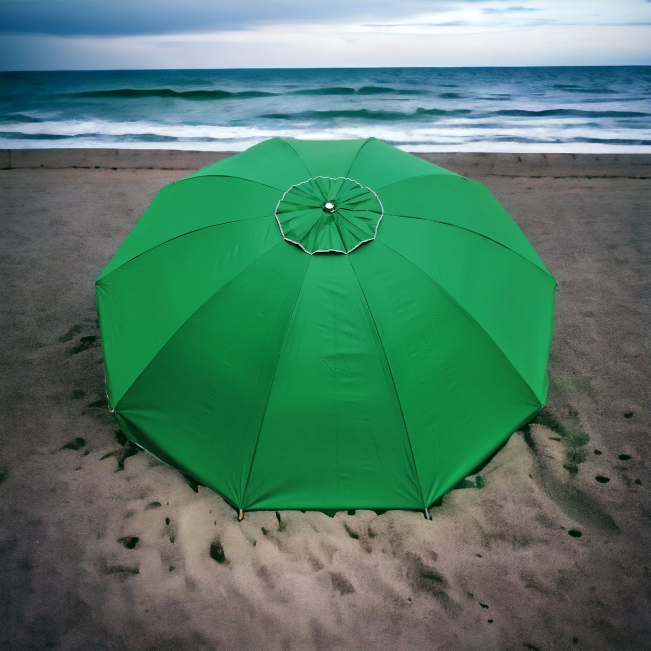 Велика парасолька для пляжу, вулиці, кафе, бару, торгівлі 3 м з 10 спицями та вітровим клапаном
