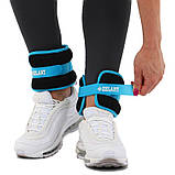 Обтяжувачі-манжети для рук та ніг з металевими кульками Zelart FI-2502-4 2x2кг, фото 10