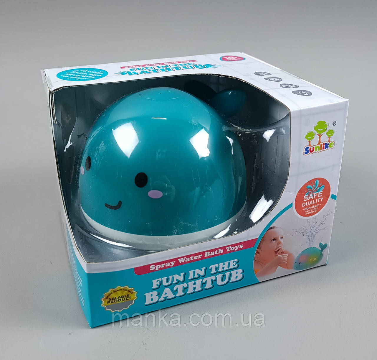 Іграшка для ванні SL 87059 кит фонтанчик Spray water bath toy
