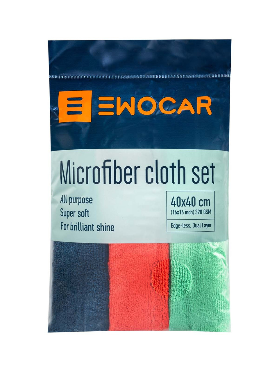 Універсальний рушник Ewocar Microfiber Cloths Set 3 шт, фото 1