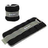 Обтяжувачі-манжети для рук та ніг з металевими кульками Zelart FI-2502-4 2x2кг, фото 7