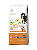 Сухой корм для собак средних и крупных пород Natural Trainer Dog Sensitive Adult Medium&Maxi 12 кг с лосоем