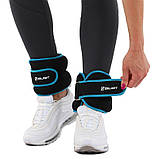 Обтяжувачі-манжети для рук та ніг з металевою стружкою Zelart FI-5732-4 2x2кг, фото 8