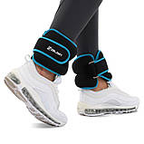 Обтяжувачі-манжети для рук та ніг з металевою стружкою Zelart FI-5732-4 2x2кг, фото 7