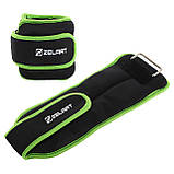 Обтяжувачі-манжети для рук та ніг з металевою стружкою Zelart FI-5732-3 2x1.5кг, фото 5