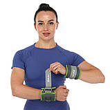 Обтяжувачі-манжети для рук та ніг з металевою стружкою Zelart FI-5733-2 2x1кг, фото 9