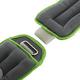 Обтяжувачі-манжети для рук та ніг з металевою стружкою Zelart FI-5733-2 2x1кг, фото 6