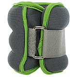 Обтяжувачі-манжети для рук та ніг з металевою стружкою Zelart FI-5733-2 2x1кг, фото 8