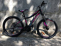 Горный велосипед для девочек Crosser Sweet 24" легкая заниженная рама 14" дисковые тормоза Shimano