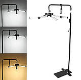 Безтіньова підлогова лампа-півмісяць HD-M26X (6 ламп), 65 Вт., - для освітлення, фото 7