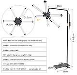 Безтіньова підлогова лампа-півмісяць HD-M26X (6 ламп), 65 Вт., - для освітлення, фото 2