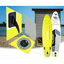 Надувна SUP дошка THUNDER Planet 320 см із веслом Lime Poland, фото 4