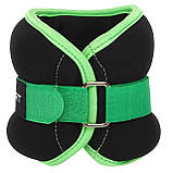 Обтяжувачі-манжети для рук та ніг з металевими кульками Zelart FI-7208-2 2x1кг, фото 7