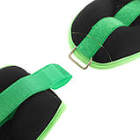 Обтяжувачі-манжети для рук та ніг з металевими кульками Zelart FI-7208-2 2x1кг, фото 6