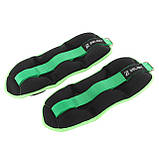 Обтяжувачі-манжети для рук та ніг з металевими кульками Zelart FI-7208-2 2x1кг, фото 3