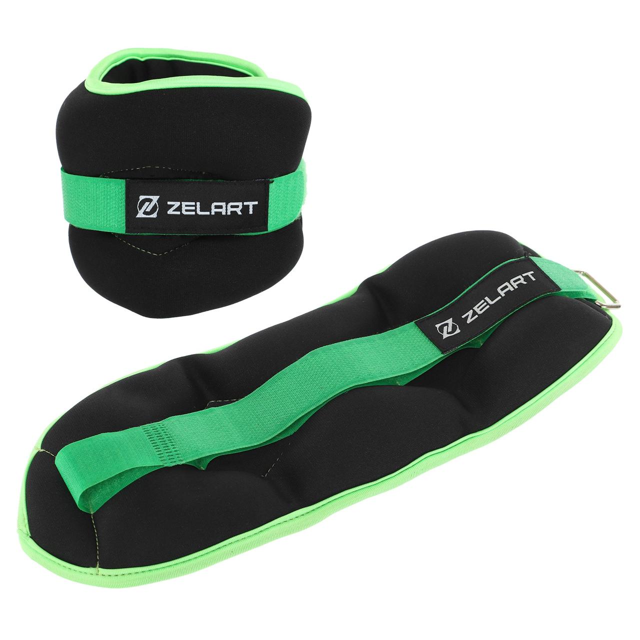 Обтяжувачі-манжети для рук та ніг з металевими кульками Zelart FI-7208-2 2x1кг, фото 1