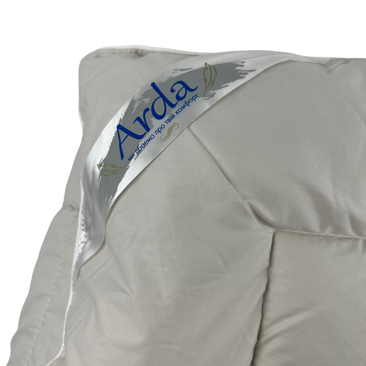 Одеяло полуторное закрытое Arda Лебединый пух 20359 150х210 см серое - фото 8 - id-p2141948274