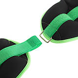 Обтяжувачі-манжети для рук та ніг з металевими кульками Zelart FI-7208-4 2x2кг, фото 6