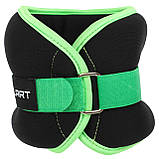 Обтяжувачі-манжети для рук та ніг з металевими кульками Zelart FI-7208-4 2x2кг, фото 7