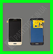 Дисплей Samsung J120 J1 2016 із сенсором, золотий (TFT, оригінал Китай)