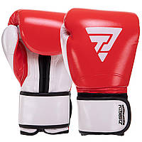 Перчатки боксерские ZHENGTU BO-3781 размер 12 унции цвет красный-белый kl
