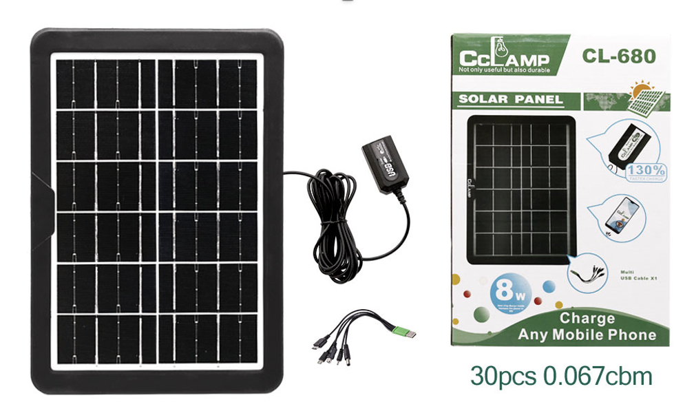 Сонячна панель із usb виходом CLl 680, фото 1