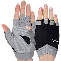 Перчатки для фитнеса и тренировок Zelart BC-301 размер L цвет черный kl
