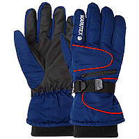 Перчатки горнолыжные мужские теплые MARUTEX A-3312 размер L-XL цвет темно-синий kl