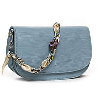 Женская стильная голубая сумка Fashion компактная сумка для девушки сумка искуственная кожа на два отделения