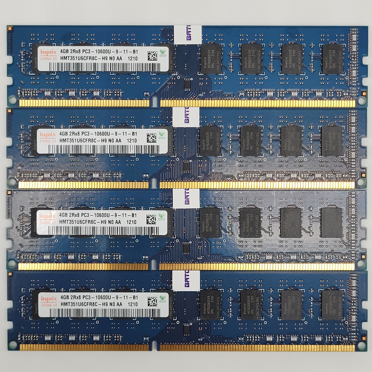 Комплект оперативної пам'яті Hynix DDR3 16Gb (4*4Gb) 1333MHz PC3-10600 2R8 CL9 (HMT351U6CFR8C-H9 N0 AA) Б/В