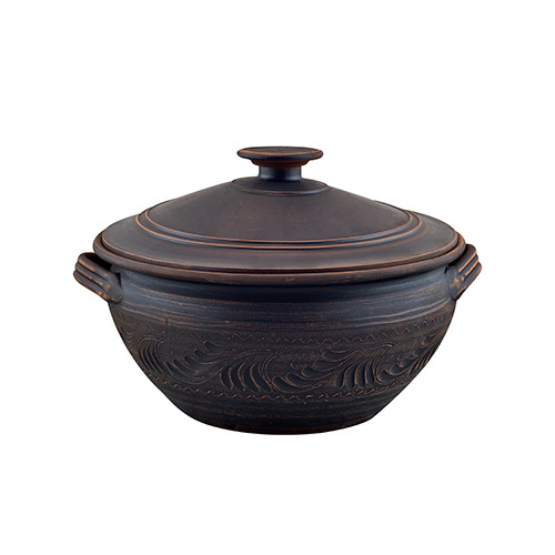 Вареничниця глиняна 5л з ручками (декор) KR1139-2, фото 1