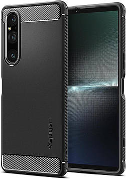 Чохол Spigen для Sony Xperia 1 V - Rugged Armor, Matte Black (ACS06204)