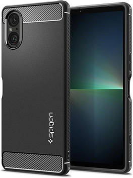 Чохол Spigen для Sony Xperia 5 V - Rugged Armor, Matte Black (ACS06359)