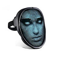 Світлодіодна  LED маска з Bluetooth і програмованою зміною лиця для вечірок, Хелловіна