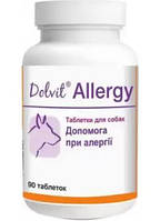 Dolfos (Долфос) Dolvit Allergy для уменьшения проявлений аллергии и облегчения симптомов у собак - 90 табл.