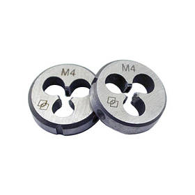 Плашка М4х0,7 з метричною різьбою 9ХС для машинно-ручної роботи