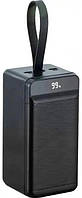 Power Bank с фонариком (60000mah) XO PR159 22.5w Black, Внешний аккумулятор, Переносная зарядка