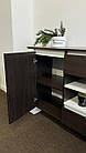 Тумба венге з білими вставками ширина 160 см з полицями та шухлядами, фото 3