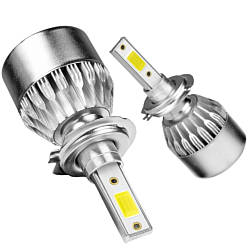 ОПТ від 10 шт, Комплектів автомобільних LED ламп 2шт C6-H7, 36W / Світлодіодні LED лампи