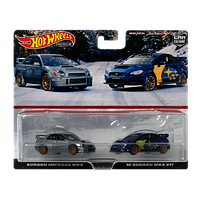 Машинка Premium Hot Wheels Subaru Impreza WRX / '16 STI 2-Packs 1:64 HKF60 Silver 2шт