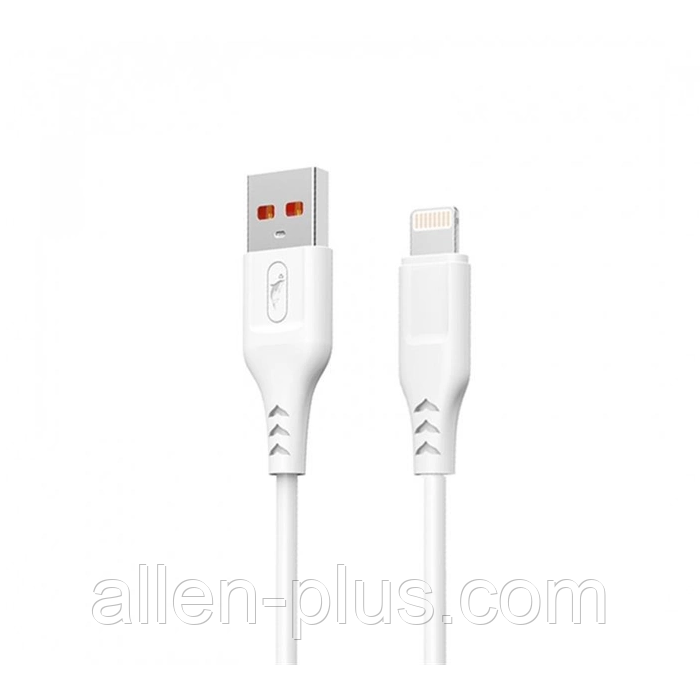 SkyDolphin S61L Кабель USB to Lightning 1M, чорний (передавання даних, заряджання)